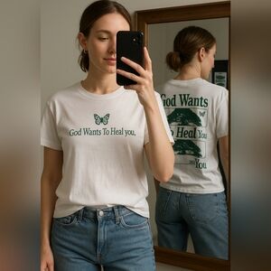 Vintage Threadz “God Wants To Heal You” Graphic Tee – Size XXL New